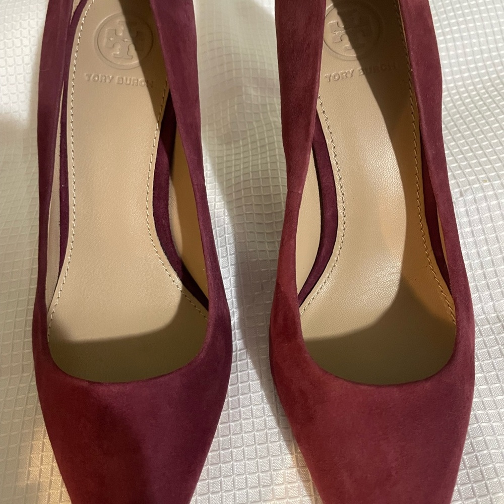 Tory Burch Deep Red Women's Heels - Picture 3 of 6